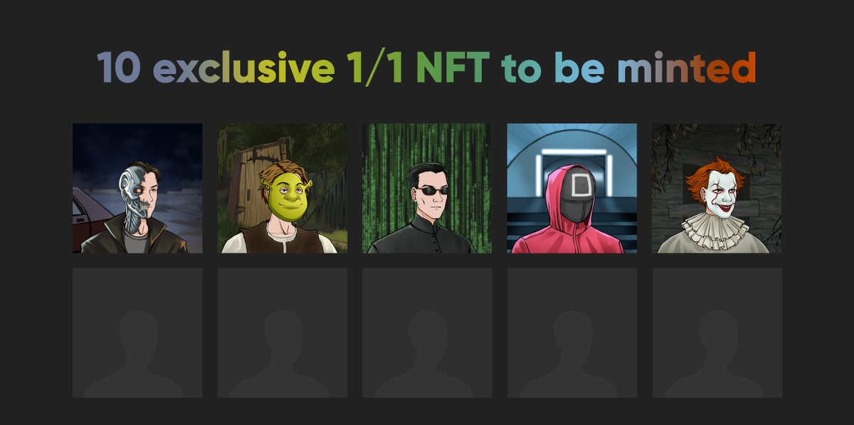 5 hours until #Mint !!

There is will be 10 EXCLUSIVE, ULTRA RARE NFTs in our 1/1 collection 💥

We already have shown you 5 of them, 5 more will be revealed to the luckiest members of Solana Clown project during mint 🔥

0.25 $sol 999 quantity

#NFT #NFTmint #Solana #SolanaNFT