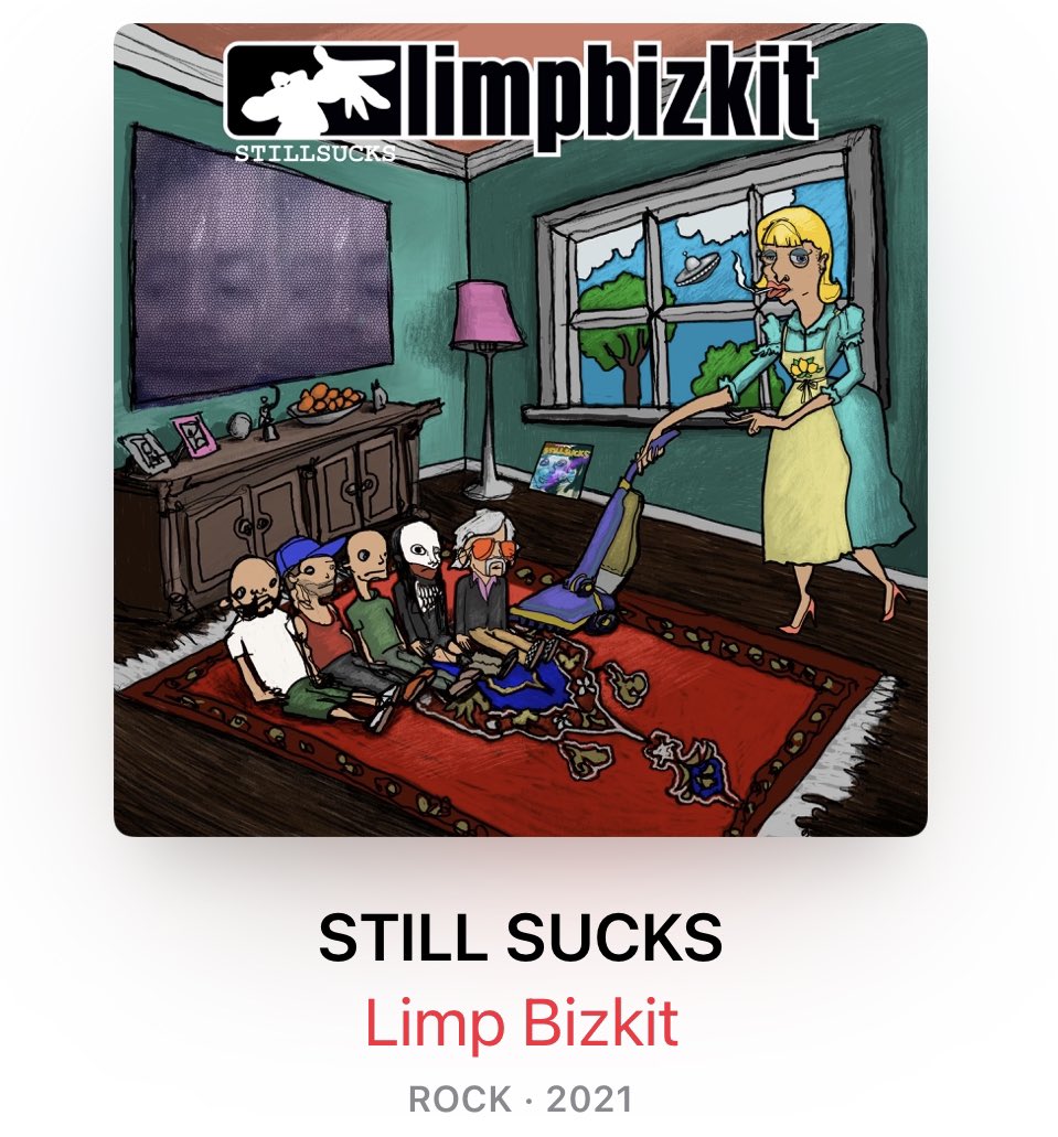 JenWaite's tweet photo. Grandpa @freddurst resurfaces 20 years later without skipping a damn beat. This album is fresh outta the 2000s. 

#dadvibe #limpbizkit #vintage https://t.co/RXGVi533yL