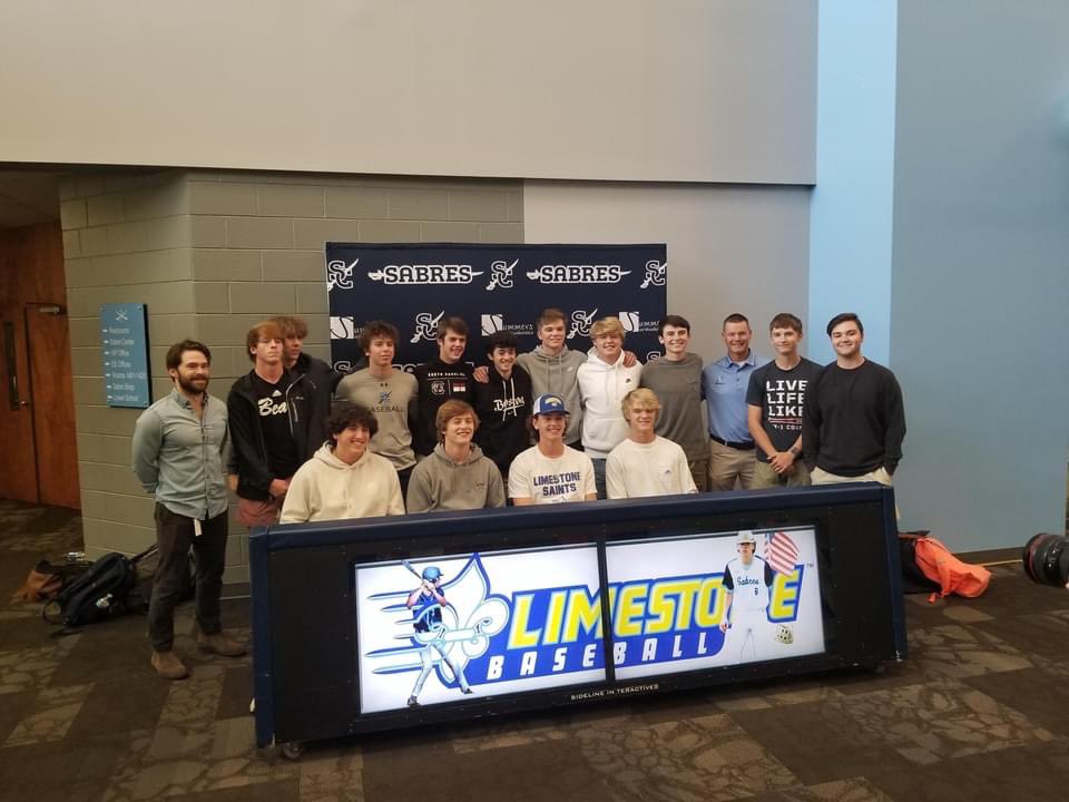 SabreBaseball's tweet photo. Congratulations to @brock_holder6 on signing with Limestone University!  Hard work pays off.  #SwordsUp #finish https://t.co/HprPhdCAPW