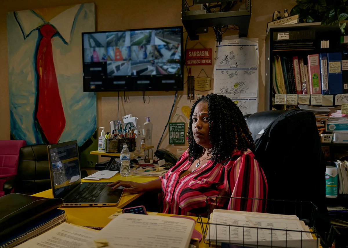 RBraceySherman's tweet photo. This is a gorgeous @TIME cover with portraits of the Jackson Women's Health Organization director, Shannon Brewer &amp; Phinilla Russell, a scrub technician who also manages patient files.

I don't think people realize how many Black folks work at  clinics and make access a reality. https://t.co/5mEUMGlFWw