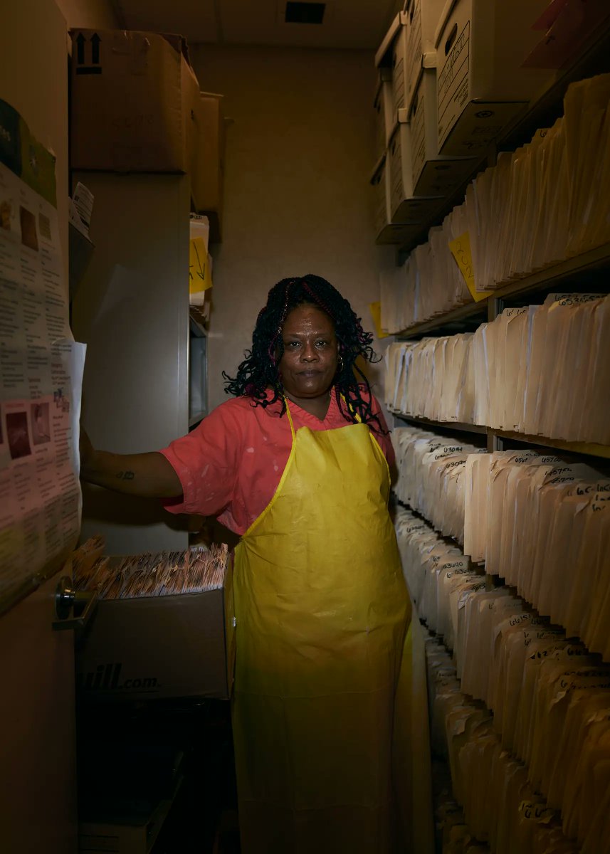 RBraceySherman's tweet photo. This is a gorgeous @TIME cover with portraits of the Jackson Women's Health Organization director, Shannon Brewer &amp; Phinilla Russell, a scrub technician who also manages patient files.

I don't think people realize how many Black folks work at  clinics and make access a reality. https://t.co/5mEUMGlFWw