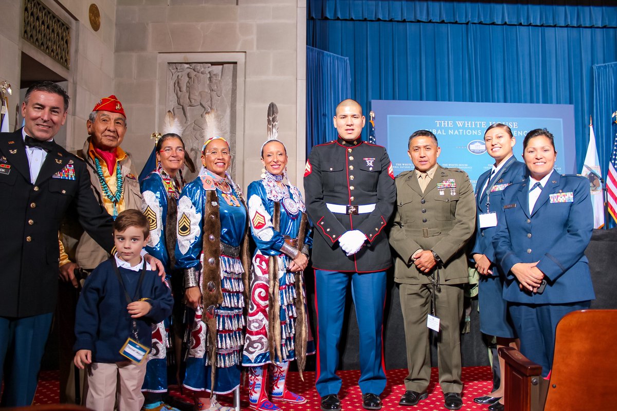 NCAI1944's tweet photo. Native peoples have a long history of distinguished service to this country - always present and ready to step up when duty calls. Protecting this land is a part of who we are.

⬇️ Share a photo and tell us about a #NativeVeteran you know in the thread below! https://t.co/FgjAtRrWpR