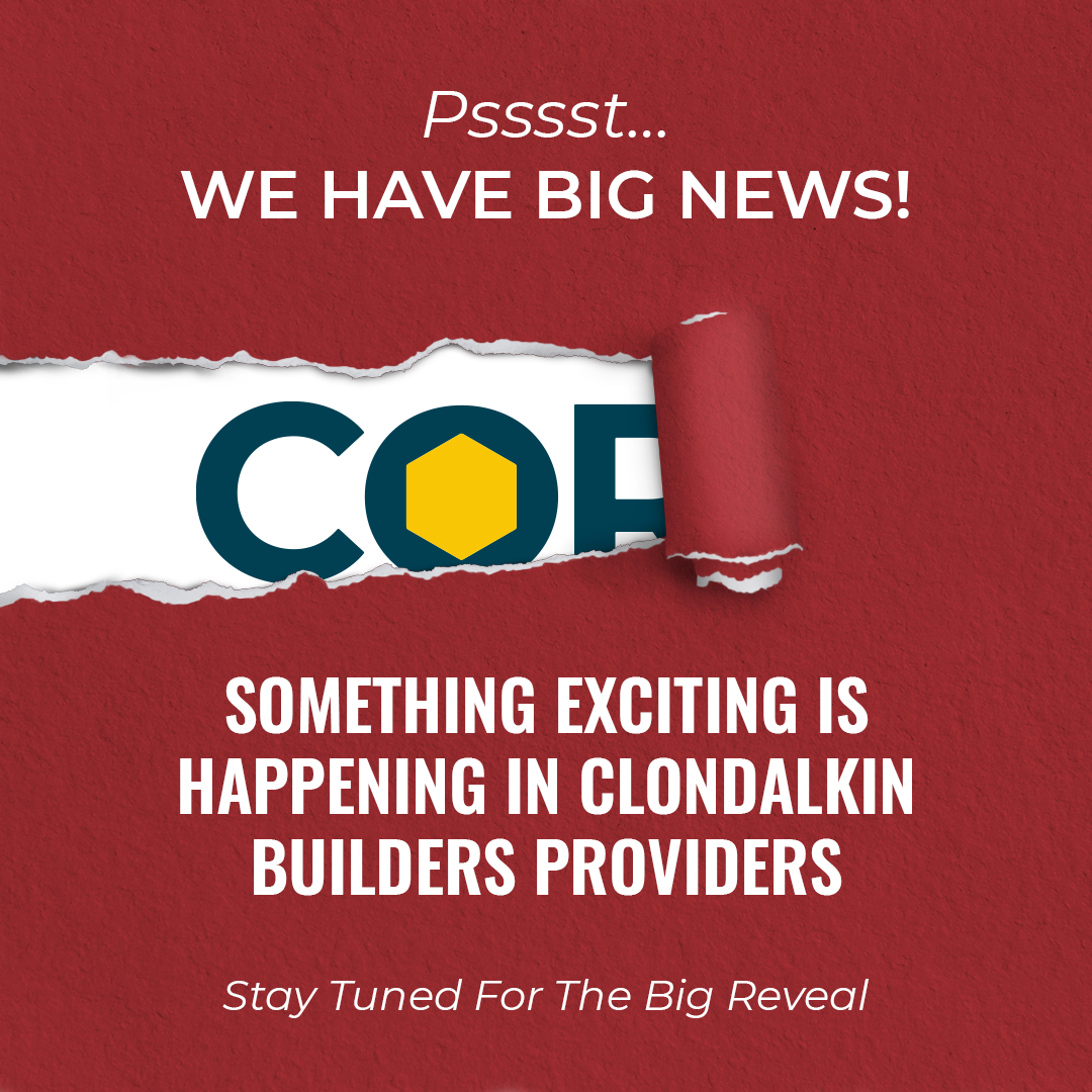 corebuildie's tweet photo. We have exciting news coming soon at Clondalkin Builders Providers! Stay tuned for the big reveal. https://t.co/VaDRHVUK14