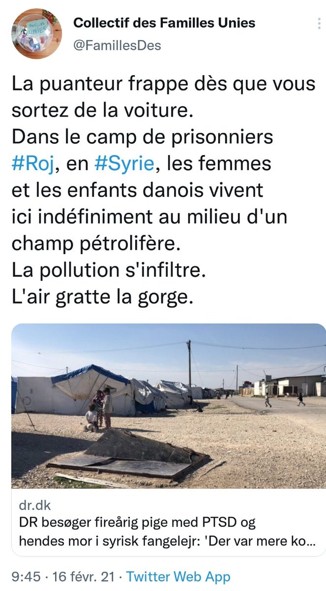 Z3rdacc's tweet photo. Un Guantanamo pr ENFANTS existe déjà à nos portes
Des milliers d'enfants étrangers y st emprisonnés dt 200+ENFANTS 🇫🇷 abandonnés par la 🇫🇷 avc la prison à vie pr seule perspective
sans protection ni soins ni école ni droits EN DANGER DE MORT
La HONTE le DÉGOÛT
@FamillesDes ❤ https://t.co/vvkKyD0vQO