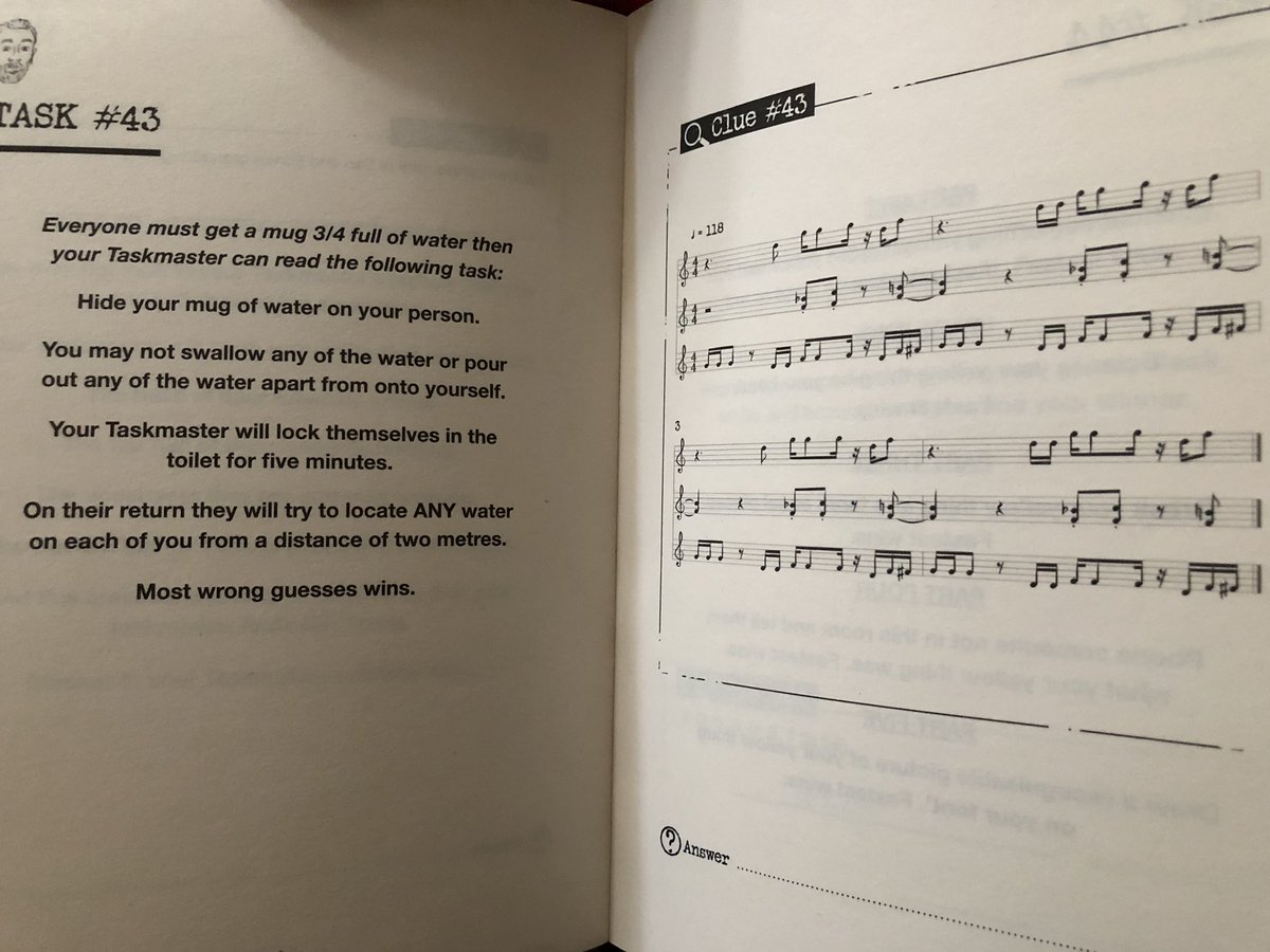 DrKateTherapy's tweet photo. Almost half way @AlexHorne Stuck on #11 and #15 mind. Any hints welcome #TaskmasterTreasureHunt https://t.co/TpxYblYt6t