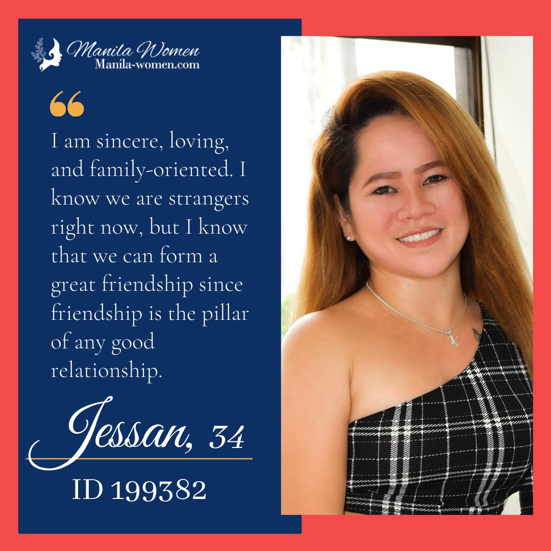 WomenManila's tweet photo. #FeaturedProfile Meet Jessan! 👉 https://t.co/ayakue1PTU
Jessan is a 33-year-old single woman living in Cebu City, Philippines. She's working as a secretary for a private company. She's also an excellent volleyball player.
#pinay #filipinowife https://t.co/gU67jA54Hu