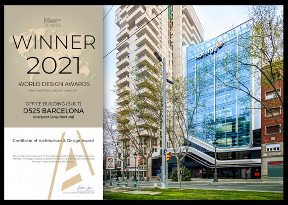 🎉 Felices, felices, felices! Seguimos sumando premios de arquitectura internacional para nuestro nuevo edificio en Barcelona! El proyecto de <a href="/sanzpont/">sanzpont</a> ha sido galardonado con los TAC World Design Awards 2021 al mejor diseño de oficinas, ¡el quinto premio obtenido! 🏢 🏆 🎊