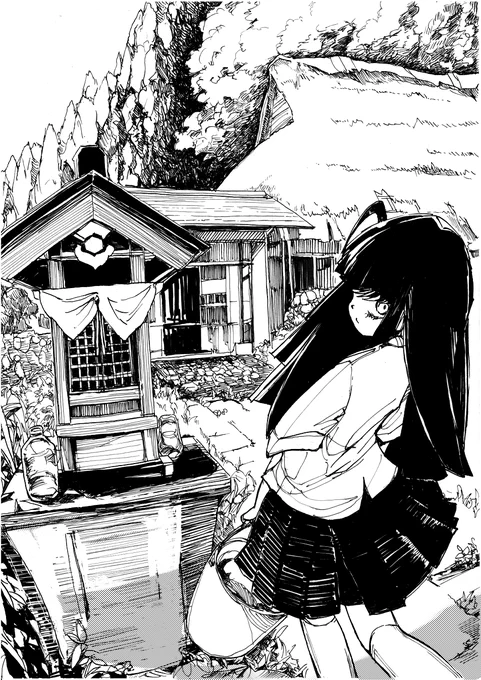 #線画の日 
twitterに載せてる絵は全部、線画です・・・💦 