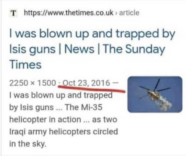 ETFactCheck's tweet image. The terrorist group TPLF just issued a disinformation statement using an image from a 2016 news story on Isis written on the The Times. This fake image by TPLF comes following @FdreService issuing a statement Nov 10th, highlighting milestones achieved in #Mille and other fronts.