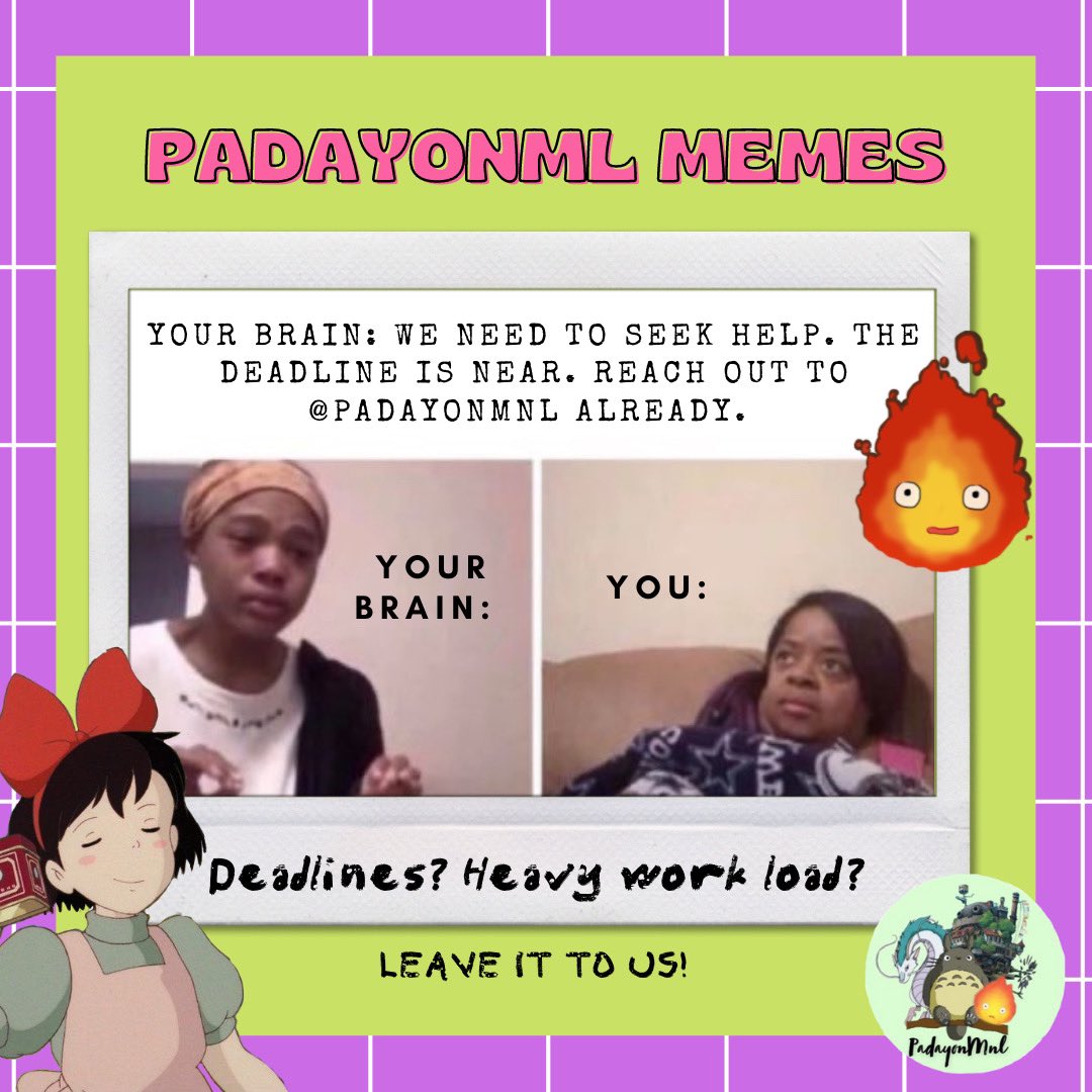 Worried about the deadlines drawing near? Donut 🍩 worry! We got you bestie❣️We accept rushed comms now 🥳 with affordable and student friendly rates! 😘 send us a dm for more inquiries ✨ 

Reference of offers: 
x.com/padayonmnl/sta…