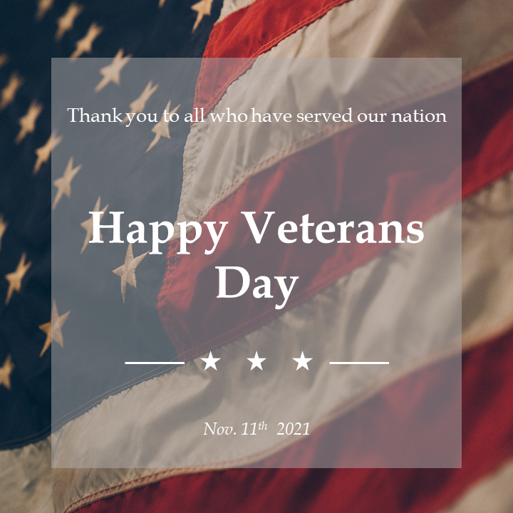 Thank you all men and women who have served, past, present, and future!

#VeteransDay2021  #Veterans