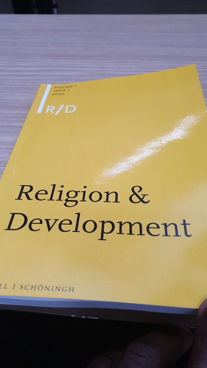 Launch of the Journal Religion and Development