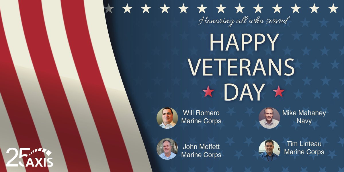 axisgroup's tweet photo. On #VeteransDay and every day, we are grateful to the men and women who have served our country. We are honored to have several Veterans on the #AxisGroup team. Thank you all for your service. https://t.co/YEphOogs30