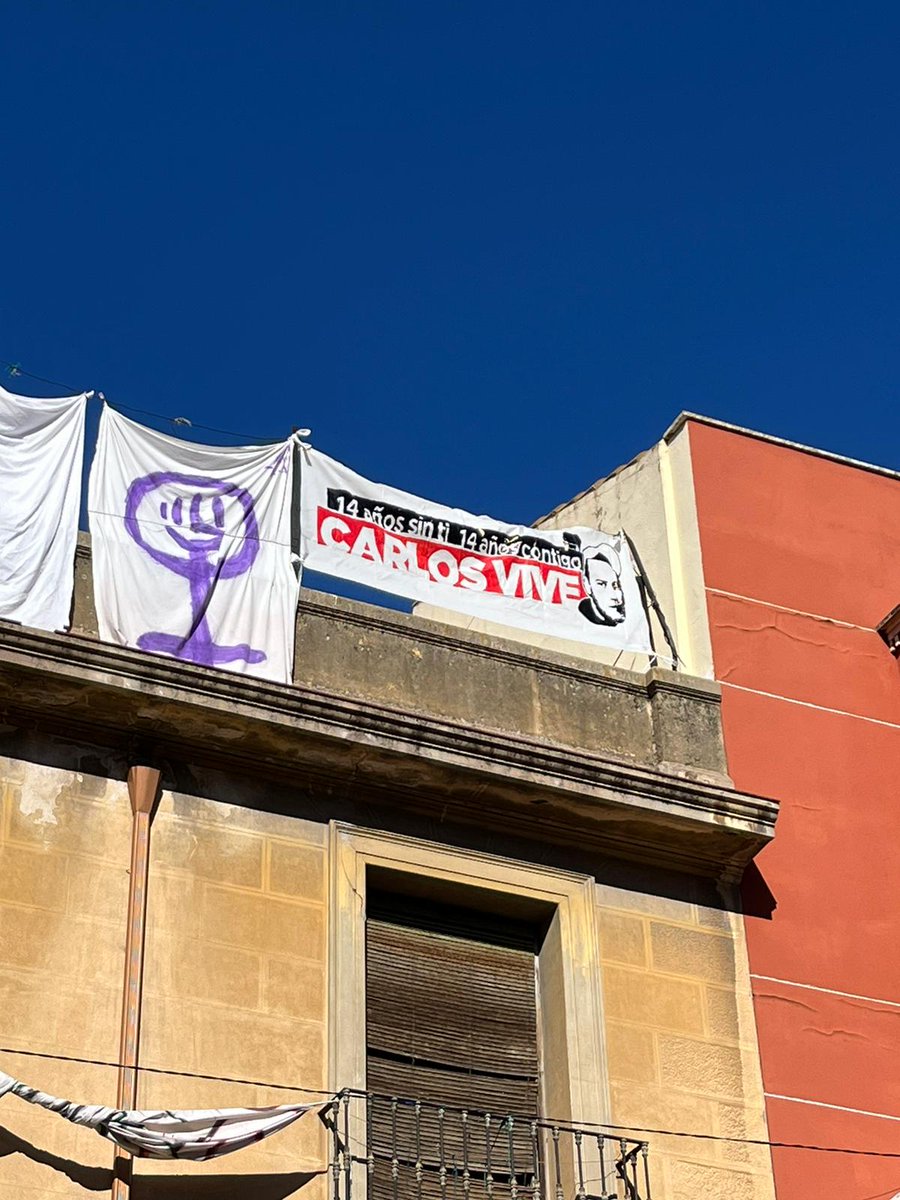 GenAntifa's tweet photo. Un año más volvemos a la calle a gritar por tu memoria.
Catorce años después, como cada 11 de noviembre, volvemos por Carlos.
Te fuiste luchando, seguimos luchando por ti.

#CarlosVive
#14añoscontigo https://t.co/kz53A7R9Us