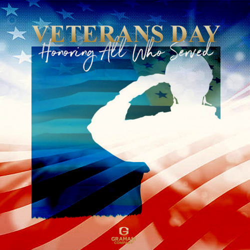 TheGrahamCo's tweet photo. Honoring all of those that served, thank you for your service! https://t.co/ELwpYfnNRD