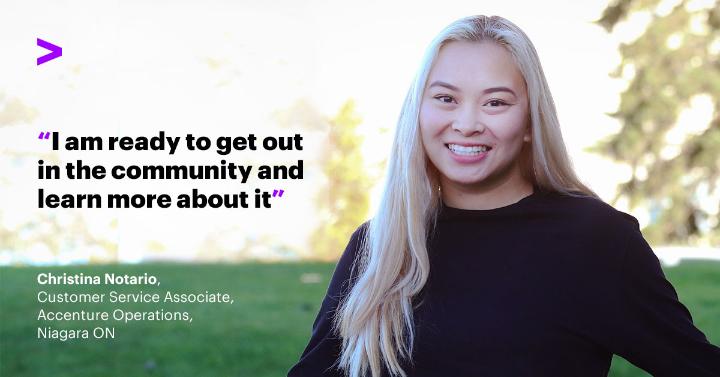 stuchberry's tweet photo. Proud to see Accenture's Christina Notario getting involved in her community! She has become the 1,000th person to submit a volunteer application for the @2022CanadaGames. Check out her story: https://t.co/UQ3qiJoqUR https://t.co/hcWaeOLtTY