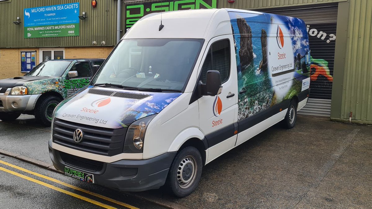 dsignstudio1992's tweet photo. Here's a full wrap we did on @steele_caravan_engineering 's latest #Crafter
Everything was printed on the @metamarkuk #MDC and fitted in one layer!
End result is a seamless striking van!
#dsignstudio #MilfordHaven #Pembrokeshire #vehiclegraphics #wrapgraphics https://t.co/7XbbIJOBu4