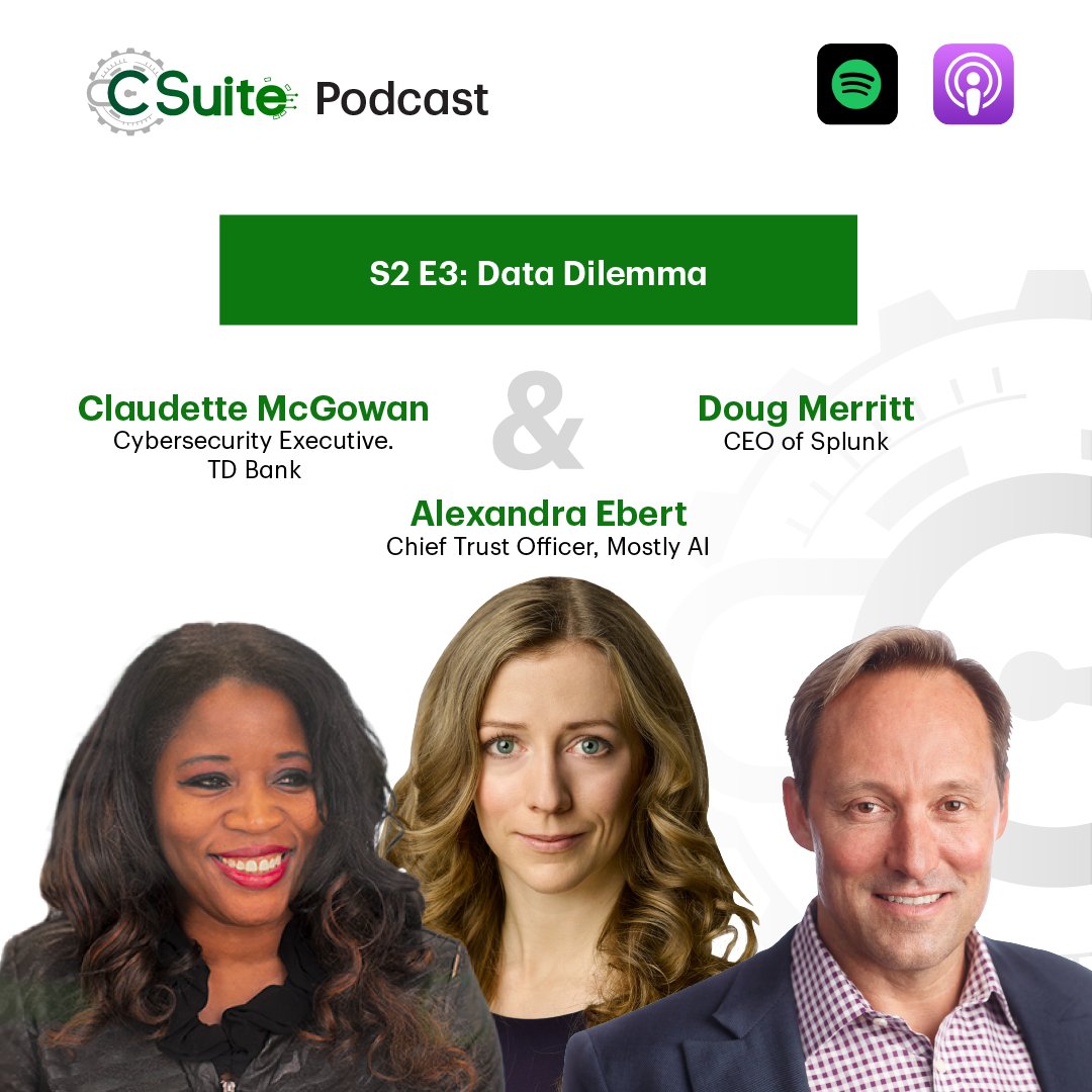 douglasmerritt's tweet photo. It's hard to beat chatting with an amazing leader like @CMMcgowan at @TD_Canada! Thanks for having me on C Suite to discuss both the dilemma &amp; the amazing opportunities brought on by #data. Listen here: https://t.co/wPNlzQ6Mt7 https://t.co/sho1TY8QO2