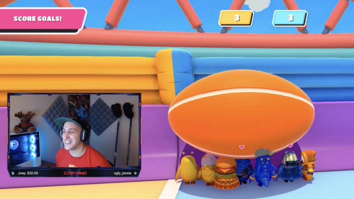CoryanoTV's tweet photo. We had some fun with #FallBallCup today on stream. 

For science: It's possible to time out (9mins 30seconds)

@FallGuysGame @Mediatonic https://t.co/BC7aoupoYu