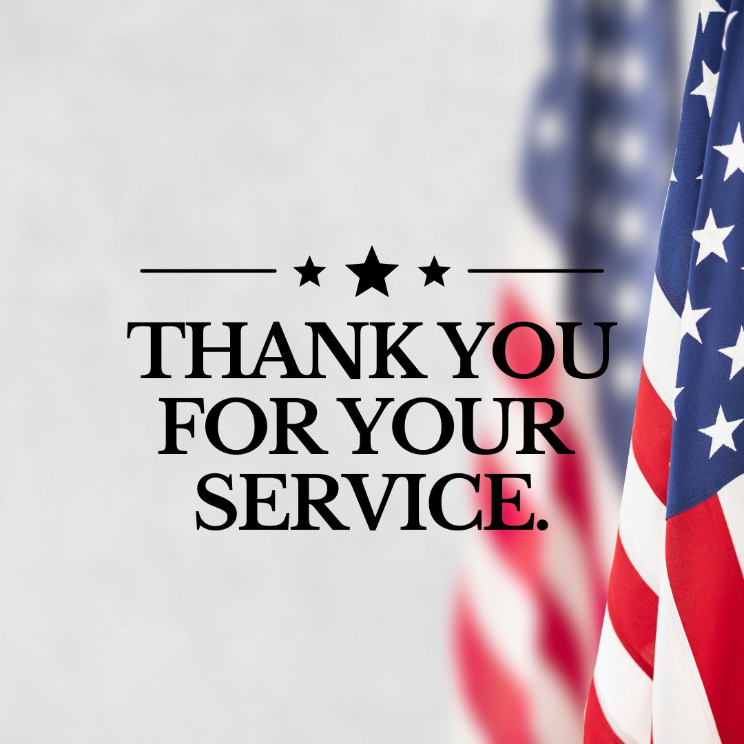 To all who serve, thank you for your service.