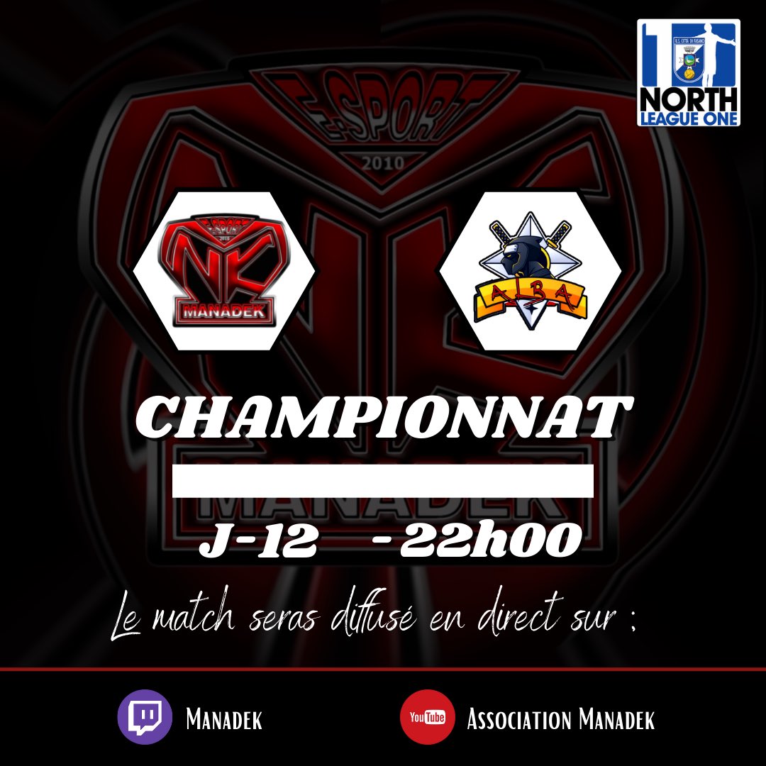 manadek_asso's tweet photo. ð| @VPGEurope
ð| #FCALBA
â±| 22h00
ð| @VPGFrance_
ð| @SIMPLEGAME10
â±| 22h15
Bon match à tous ! https://t.co/wyVFJ568Q2