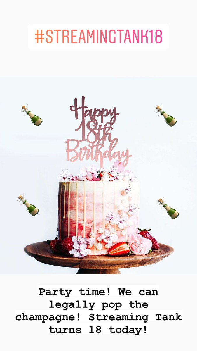 Where on earth has 18 years gone?! Thank you again to all our suppliers, freelancers, contractors, ex-employees and of course clients for supporting us along the crazy journey. #streamingtank18 #streamingtanklive #streamingtank #18thBirthday