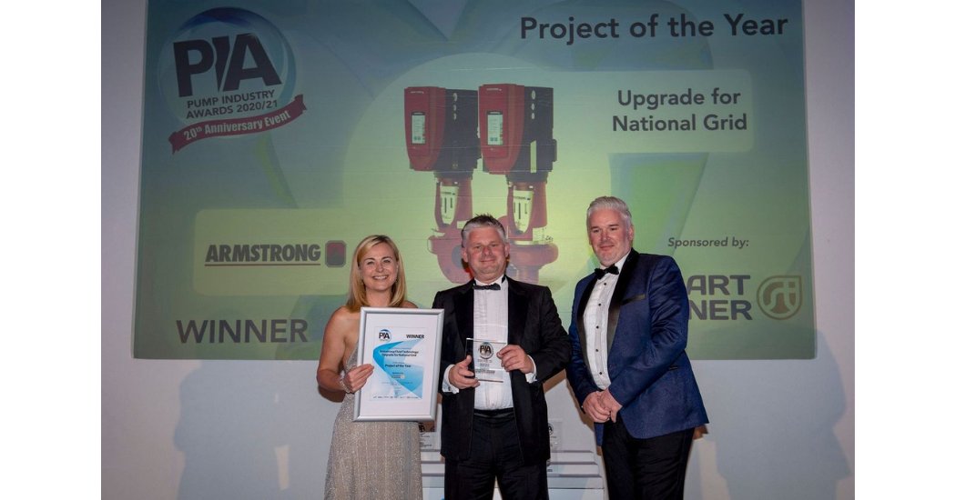 EmpoweringPumps's tweet photo. .@ArmstrongFT won the Project of the Year category at the #PumpIndustryAwards 2020/2021. The winning project was an #energy upgrade carried out by Armstrong Fluid Technology for the National Grid. https://t.co/r3lbNP6hwR #PumpTalk #DesignEnvelope https://t.co/Ymhm1Q1mUy
