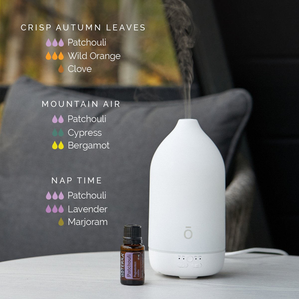 doterra's tweet photo. Who else loves autumn?

Patchouli is the perfect essential oil for the crisp fall weather. Try one of these diffuser blends! 

🔗https://t.co/h6wB1GGlee

#doterra #essentialoils #doterradiffuserblends #patchouli #diffuserblends #patchoulioil https://t.co/JtGEoiG9Jo