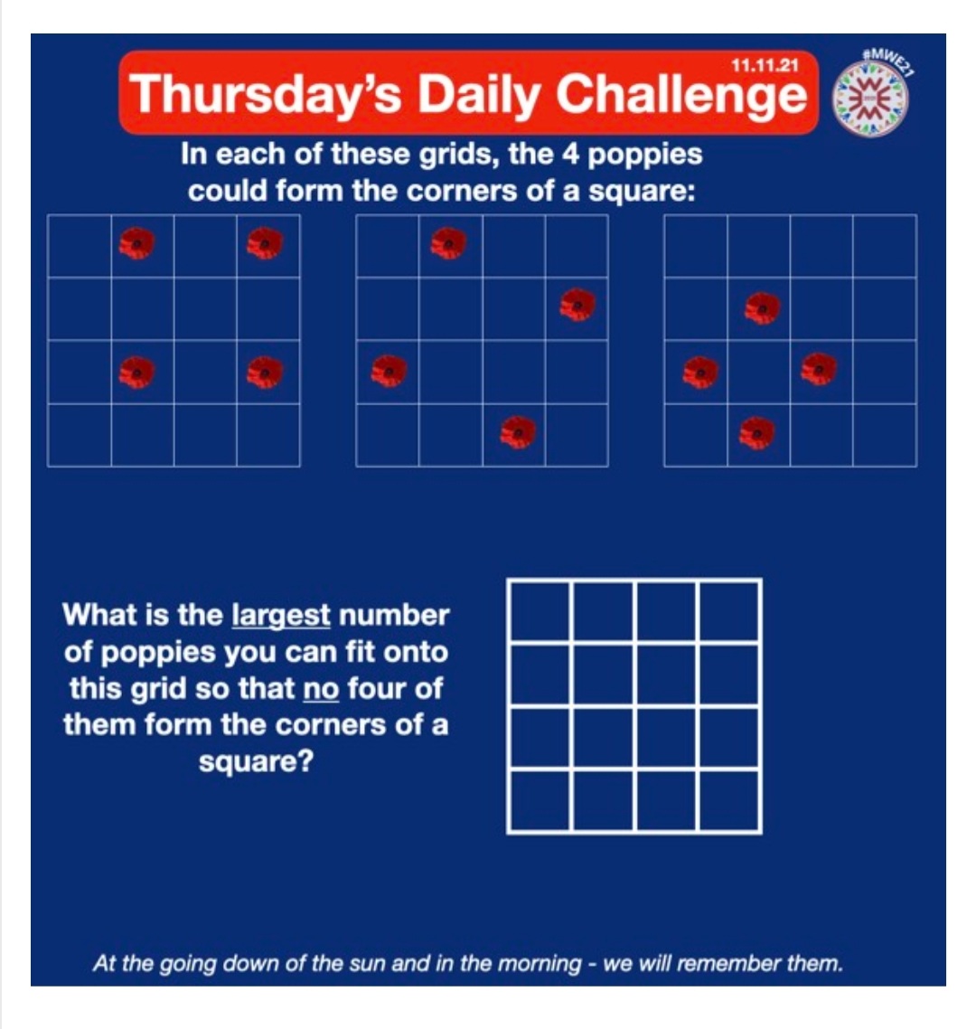 Maths_Deanery's tweet photo. And for Thursday... https://t.co/uOGqVDe5LY