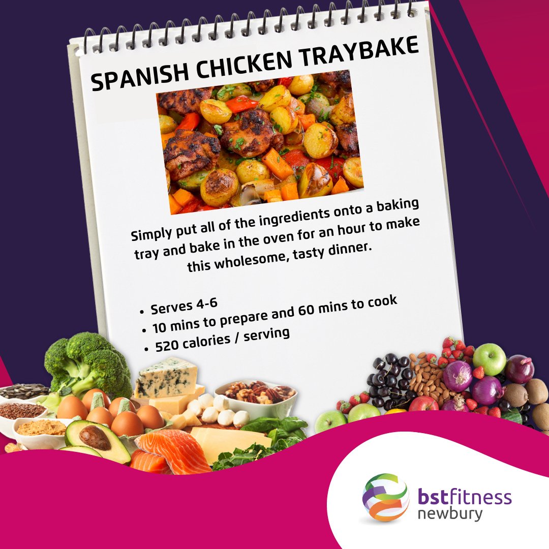 bstfnewbury's tweet photo. Recipe of the week time! 🍽

Give this chicken and vegetable tray bake a go! Packed with warming Spanish spices and at least 2 of your 5-a-day, it's a delicious winter warmer 🔥

Let us know if you try it, we'd love to know your thoughts 💭 https://t.co/rsZayGtRcX
