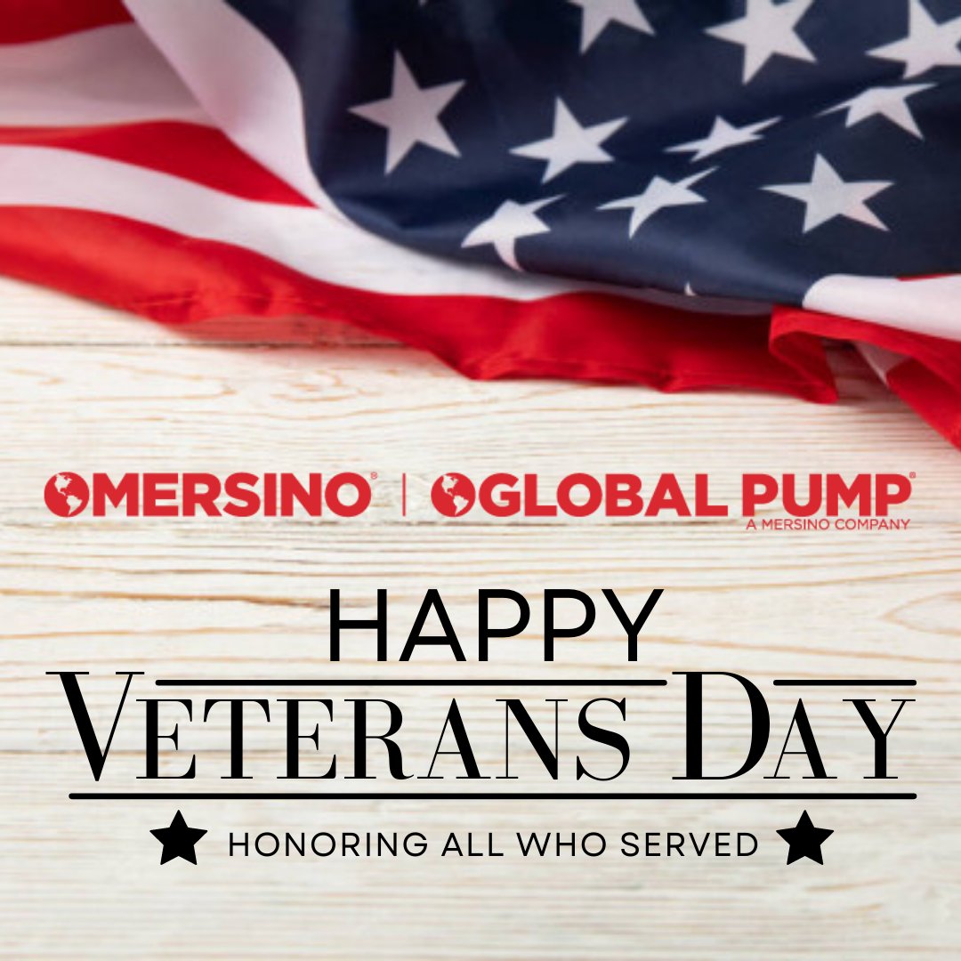 PumpGlobal's tweet photo. On this Veterans Day, we salute the men and women who have served our great country. We want to recognize and express our gratitude to service members for their bravery. 

#globalpump #veteransday #thankyou https://t.co/QewrLVHXLe
