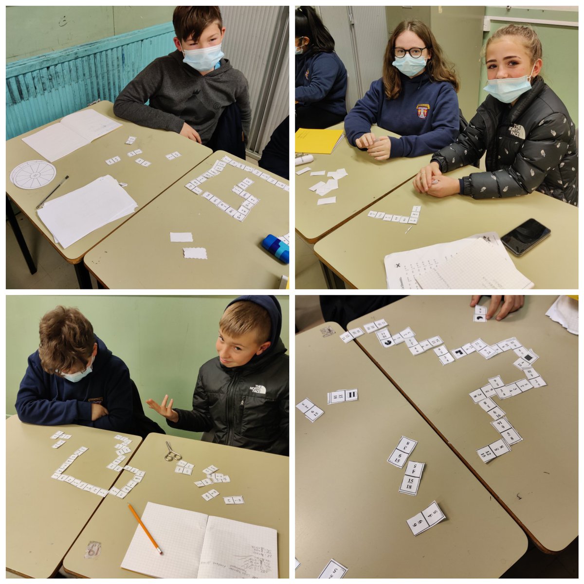 Hazlehead_maths's tweet photo. 1GB finished the day by making links with fractions, decimals and percentages. We had games of dominoes with various difficulty levels. At the end some of us cut our tiles up and had some quick fire games of snap. It became quite competitive! Another fantastic lesson everyone! ⭐ https://t.co/j6Tlxfz0eQ