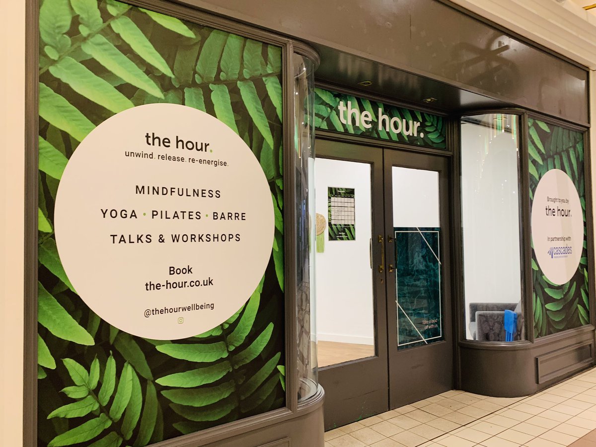 thehourltd's tweet photo. We’re delighted to announce that we’ve teamed up with @ShopCascades to bring wellbeing services to the #Portsmouth community.

Our wellness space is a place to unwind, release and re-energise.

Join us for yoga, pilates, wellness workshops and more. Book https://t.co/A463D8Wy5H https://t.co/q9ANPxPClh