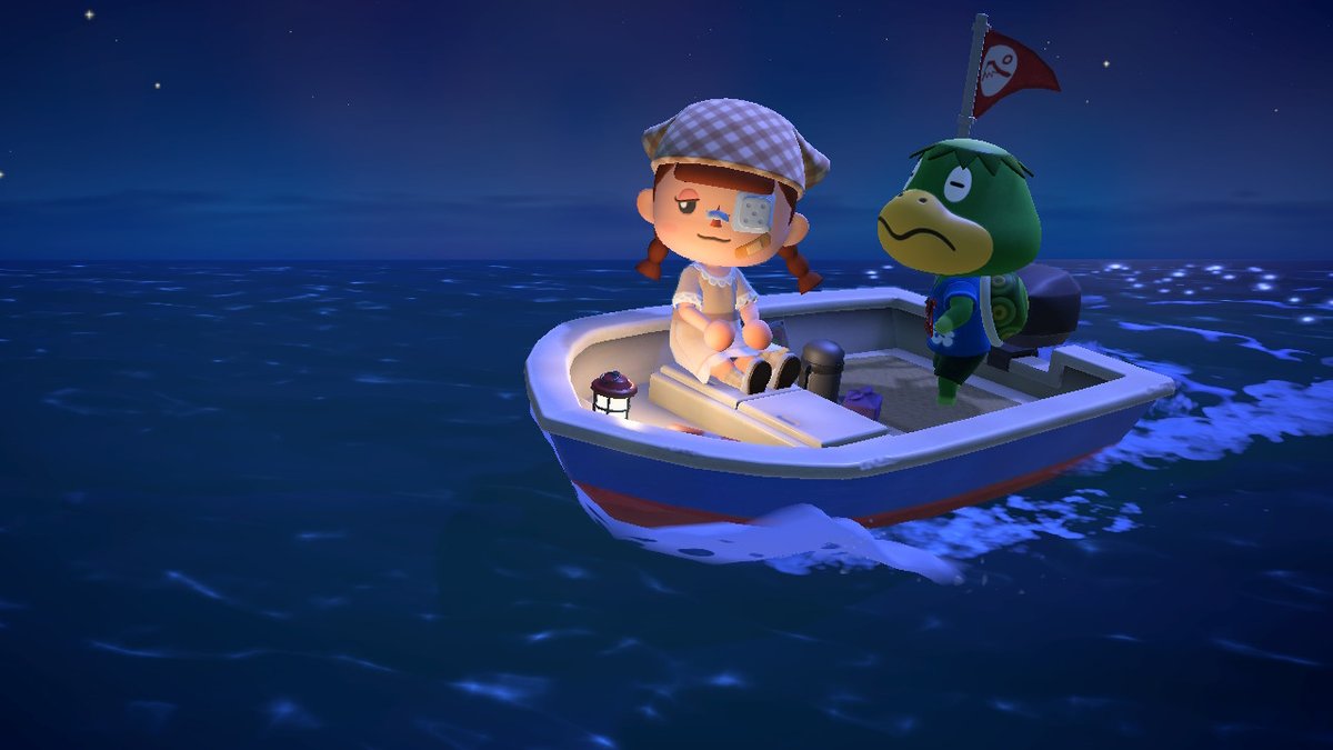 LuminTale's tweet photo. The little lamp on the boat is so pleasant.

#AnimalCrossing #ACNH #NintendoSwitch https://t.co/5M3FVH8Dyy