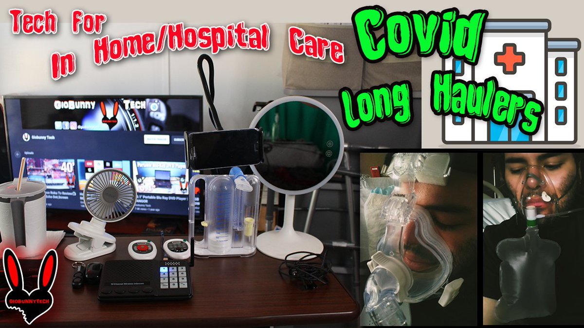 GiobunnyTech's tweet photo. Uploaded today! It's been forever! I give tips on how to live secure &amp; comfortable while recovering from #Covid https://t.co/MKXAWKCw3F

#techforcovid #tech #recovery #covid_19 #hospital #youtube https://t.co/YbGe2K8fEW