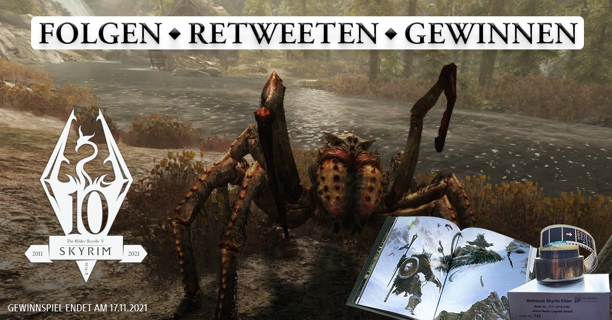 PlayStationDE's tweet image. Zehn Jahre The Elder Scrolls V: #Skyrim: Wir verlosen drei exklusive Fanpakete. 

TNB: play.st/3HeJ7LN