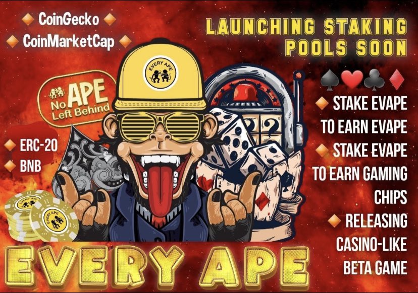 DannoWorks's tweet photo. #Everyape is bringing gaming to life with its crypto #casino.
NFT-specific game dropping soon.
@prismnetwork_io are onboard with the farm and further developments.
Market cap is tiny. Huge potential for massive gains.
#evape #eth #bsc #bnb #btc #shib #SAFEMOON #doge #buy https://t.co/c3euN30QWx