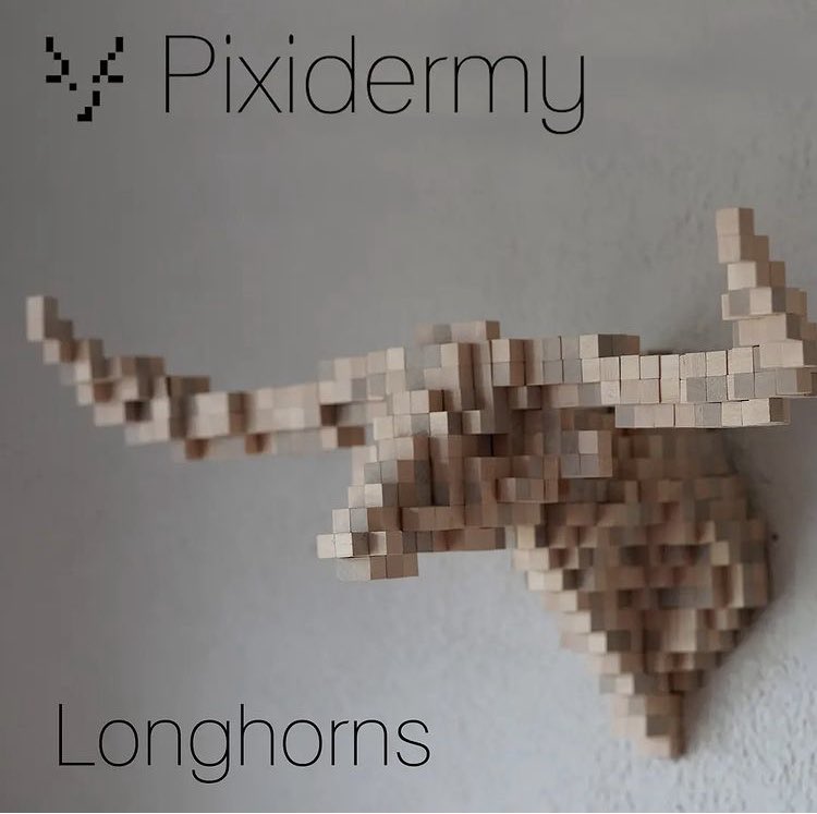 pixidermy's tweet photo. Longhorns, physical NFT equipped with the world’s first self authenticating device by @cryptick_io. 

DSA (digital signature authentication), linked to NFT on the Ethereum blockchain.

#nft #physicalnft #artcollection #etheruem #blockchain https://t.co/pXXeBHINzt