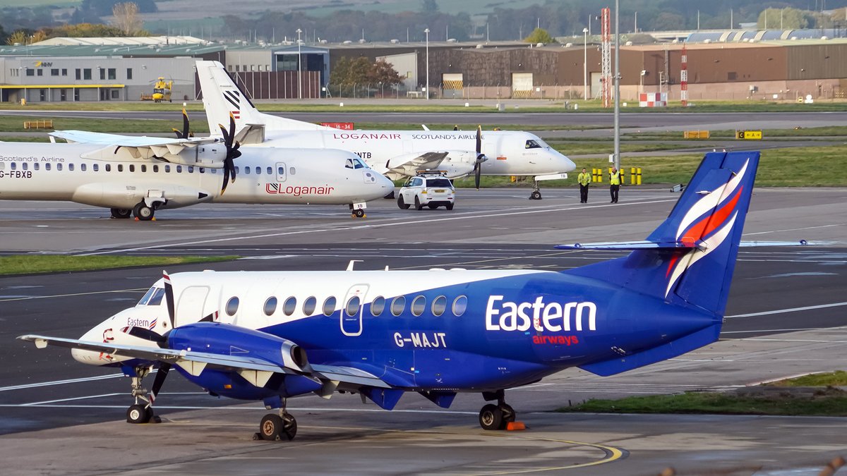 29Aviation's tweet photo. Eastern Airways (G-MAJT) BAe Jetstream 41 https://t.co/4ryYwXeTe0 | #EasternAirways #JetStream41 #AberdeenAirport #ABZ #EGPD #TurboProp #Airline #Aircraft #PlaneSpottingBE #Aviation #Eastern #Airport https://t.co/NiAzGfW7xB