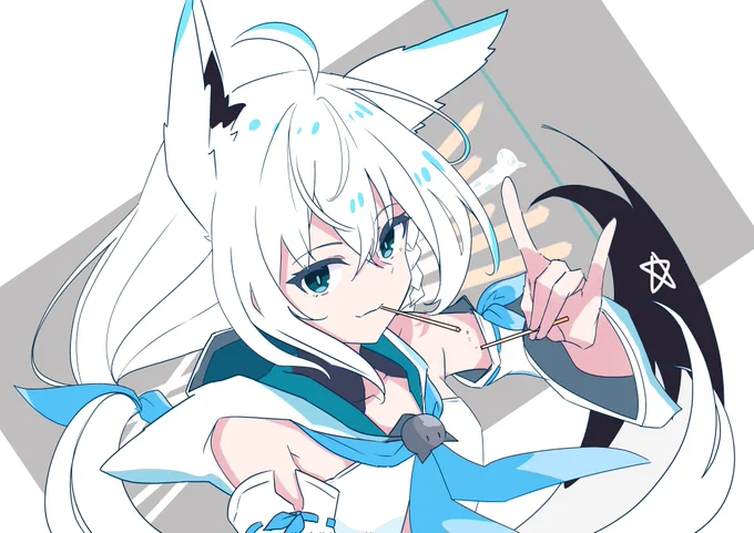 #絵フブキ  #ポッキーの日 
