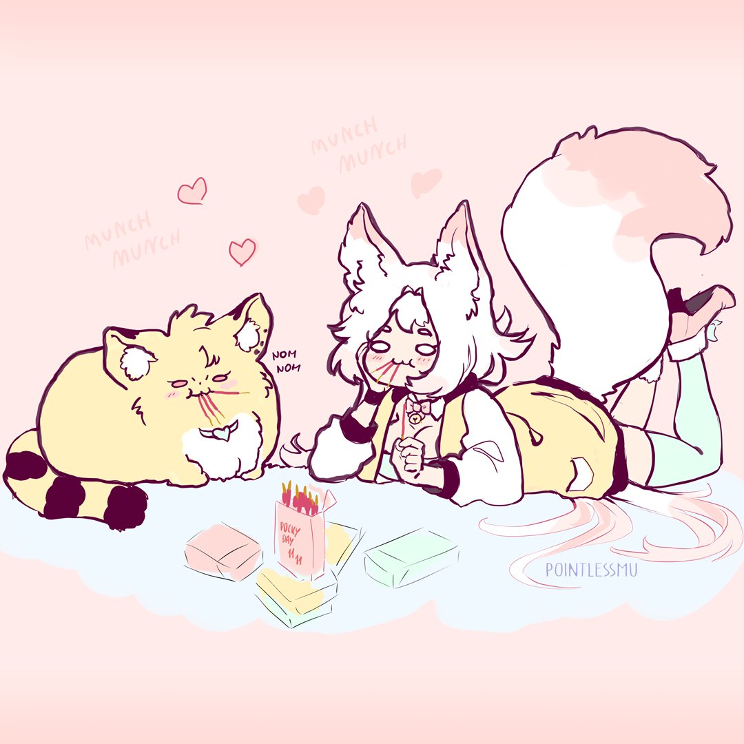 PointlessMuvu's tweet photo. Pocky day 11.11 celebrating with my best friend Rotundo ♡
#VTuber #PockyDay #ポッキー #ポッキープリッツの日 https://t.co/Ly0RSoHtkx