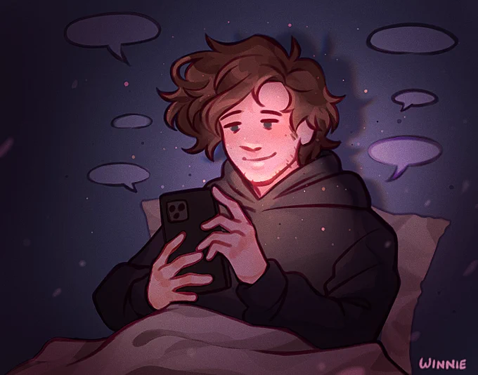 "It is late" 💫 

[#ranboofanart #ranboospace ] 