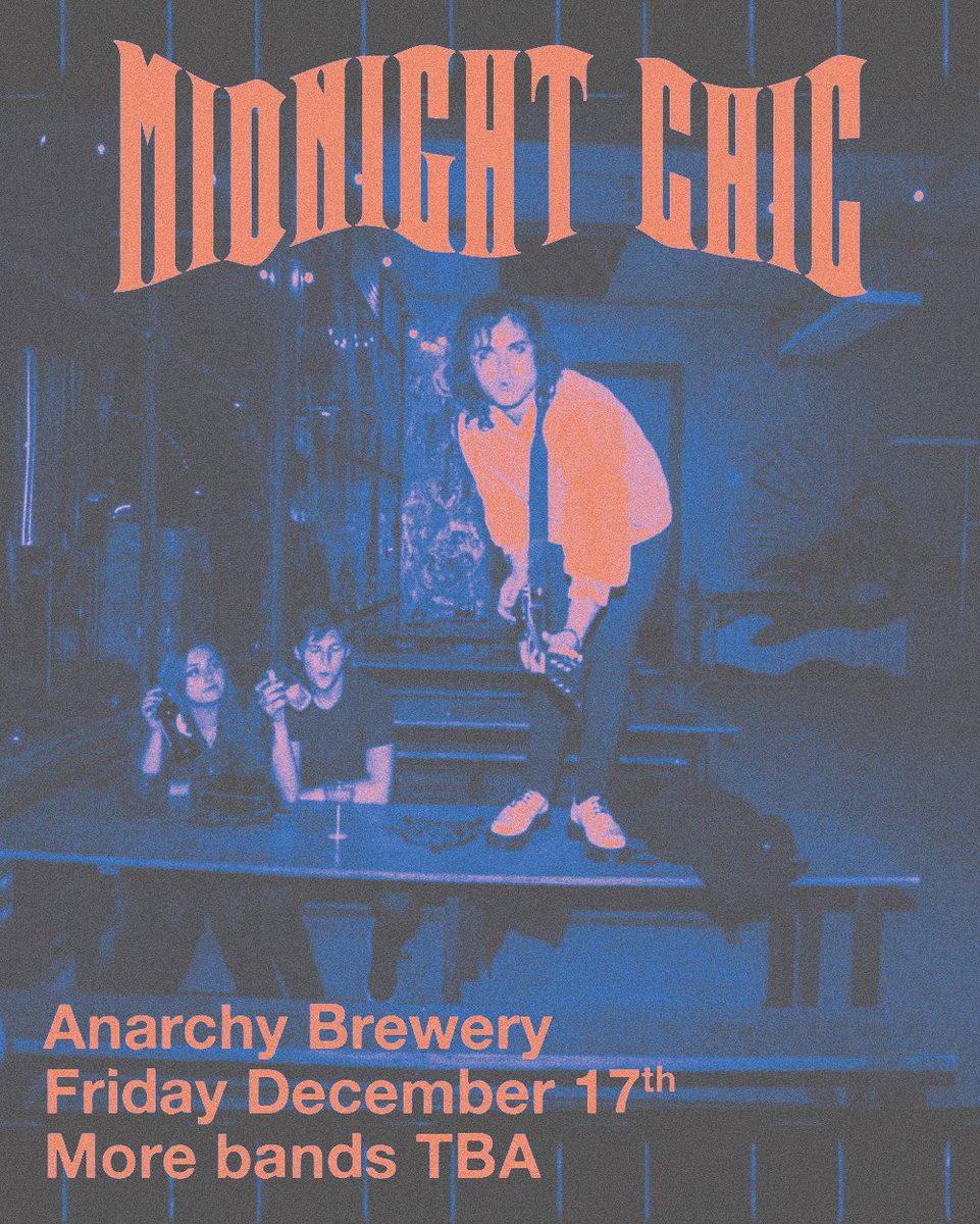 We’re playing <a href="/AnarchyBrewCo/">Anarchy Brew Co</a> on the 17th of December.. tickets here: ticketweb.uk/event/midnight…