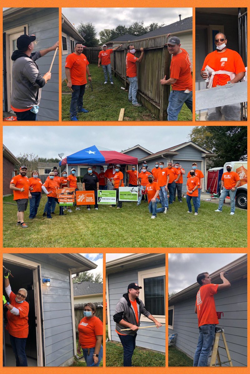 D92 Giving Back!!! Veteran’s Day.  So happy to be back out in the community!  #RepairingHomes
#RestoringHope
#TeamDepot @JarrodFarmer4 @idrissi_mary @bjp84 @TeamDepot_Sean @HomeDepotFound