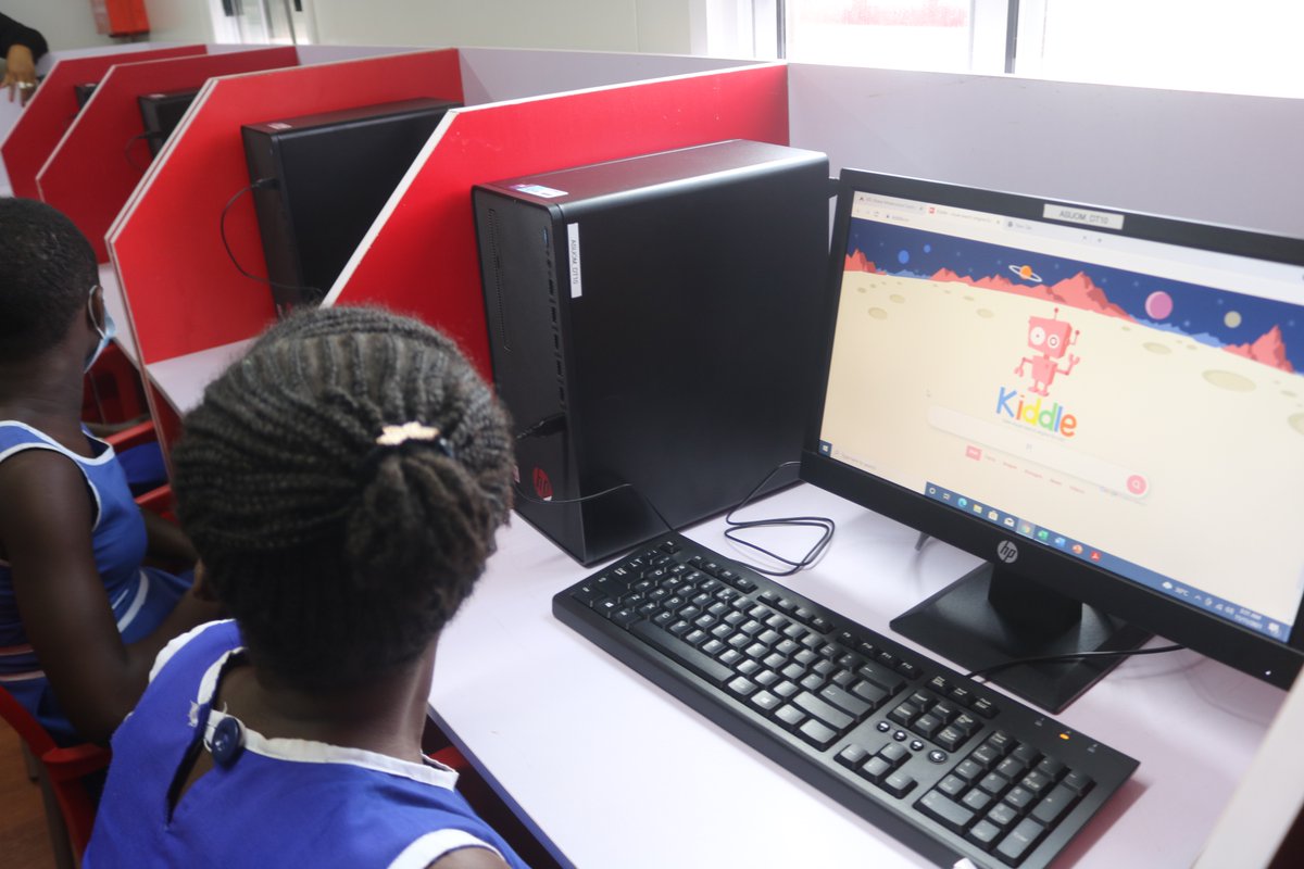 ghanacodeclub's tweet photo. Our partners from American Tower Corporation, ATC Ghana are commissioning 4 more Digital Village centers this week. This gives us the opportunity to extend our Technology lessons to more and more kids also helping to close the digital gap! #ghanacodeclub #codeonwheels #ATCGhana https://t.co/wuhGyX8G5i
