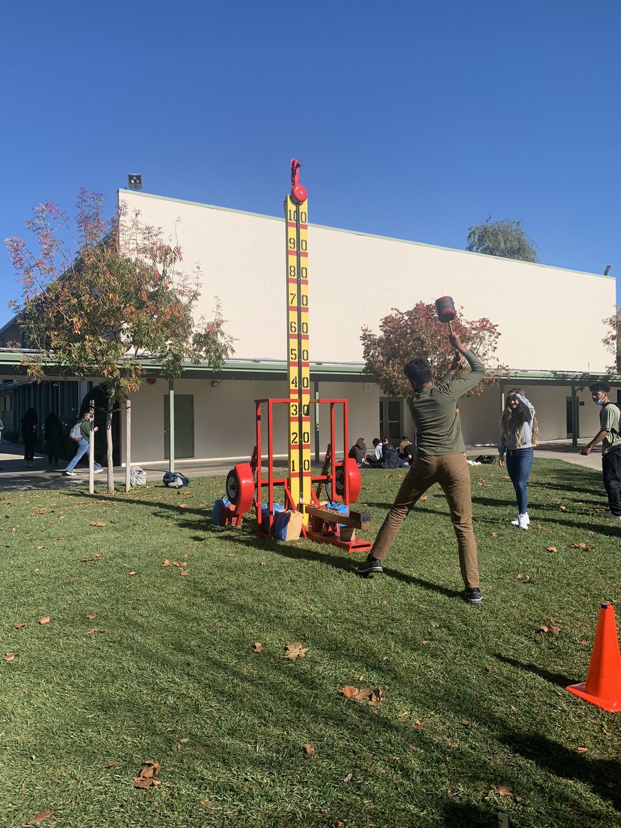 MittySA's tweet photo. It’s a Thursday and the sun is out….carnival games during lunch! https://t.co/CZ6BwxQtYJ