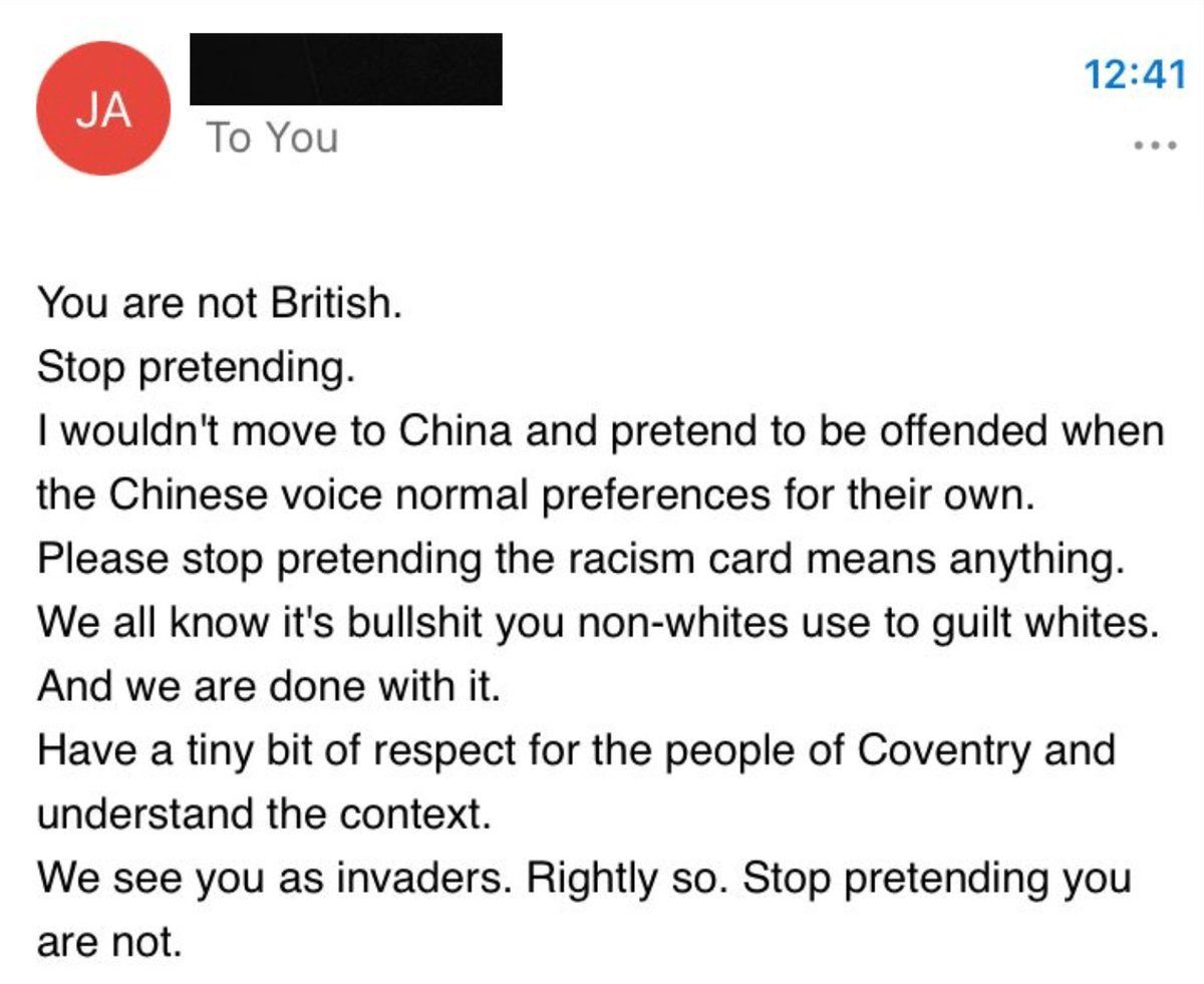 zarahsultana's tweet photo. This morning I posted about racist abuse emailed to me. This afternoon I checked my emails again.

Islamophobia must be called out. https://t.co/uZguzQf1s5