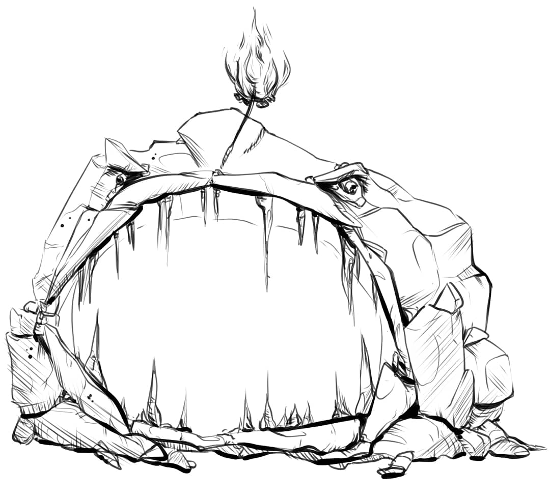 NerdsdayComic's tweet photo. Updating the art style for this project and I think we may have found it!
#drawing #art #characterdesign #WIP #personalproject #PenAndInk #rocks #fire #somethingsecret #TheProcess https://t.co/QpkxA2xo8w