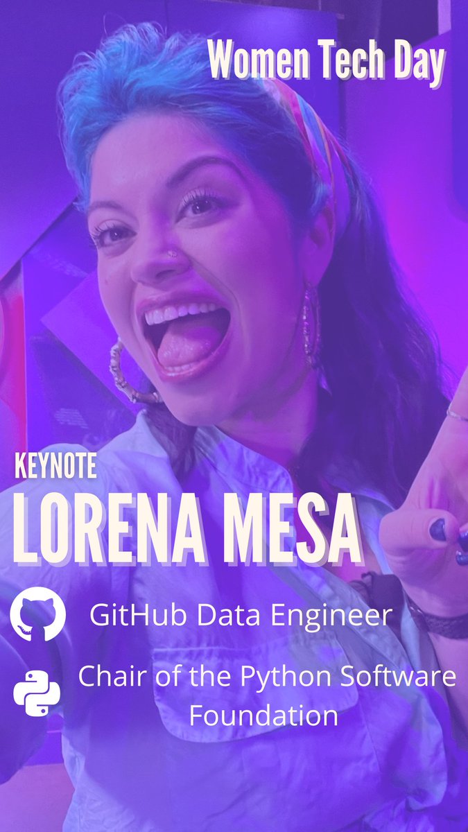 Estamos a unas horas del Women Tech Day y tendremos participaciones increíbles 🤩🤩 
Nos vemos a las 6:00pm centro de México.

Info: aka.ms/wtd
Powered by: #InnovaccionVirtual