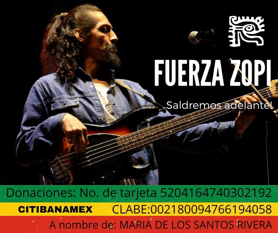 indierocks's tweet photo. Únete a la campaña #FuerzaZopi para apoyar a Gerardo Pimentel, vocalista de @losrastrillos. https://t.co/ccCQdalVUa 💚🦁❤️ https://t.co/DoGZJABodr